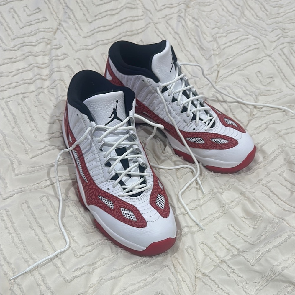 Air Jordan Red and White Sneakers Concords